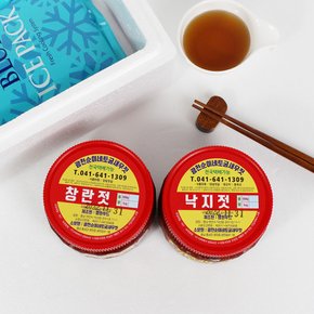 [산지직송] 광천토굴 젓갈 선물세트 실속 1호 1kg (창란젓 500g+낙지젓 500g) (아이스박스+보자기 포장)