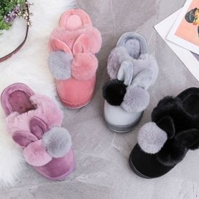 kami et muse use Drop top tall up fur slippers_KM19w153