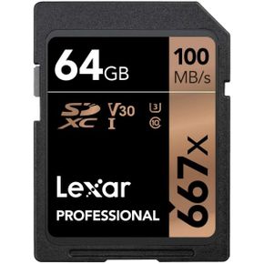 영국 렉사 sd카드 Lexar SDXC Card 64GB Professional 667x UHSI V30 U3 1725635