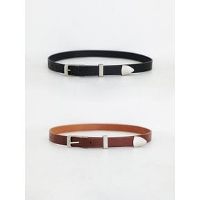 TFR WESTERN COW LEATHER BELT_2COLORS