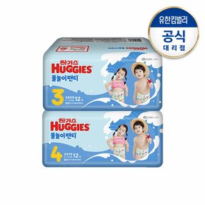 물놀이팬티 3∼4단계(방수/수영장기저귀) 12매 1팩 (사이즈선택)