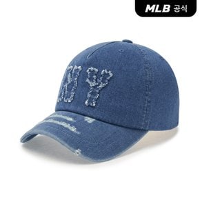 [코리아공식] 베이직 쿠퍼스 데님 5PANEL 언스트럭쳐 볼캡 NY (L.Blue)