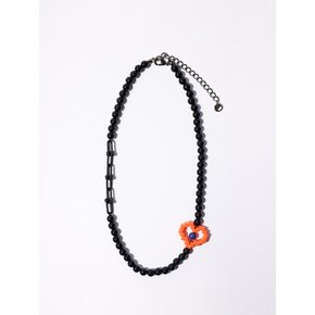 LOVE Necklace - Black Orange