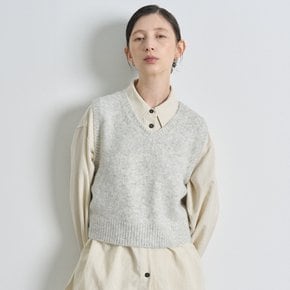 ALAPACA KNIT VEST [MELRANGE BRIGHT]