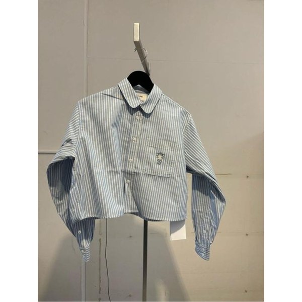 25SS 셀린느 셔츠 RC04R0844FZC7 LIGHT BLUE RAW DOM