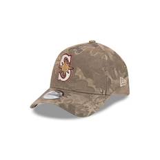 [해외] 1081798 뉴에라 모자 MLB [시애틀 매리너스] Leaf Camo 9FORTY A-Frame Hat