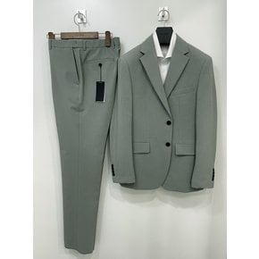 남자 기본핏 간절기 / 여름 사이드 허리밴딩 기본 민트 컬러 캐주얼 셋업 정장 양복 세트