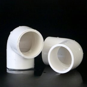 이음관 pvc연결소켓 90도 PVC 파이프연결 엘보 20mm