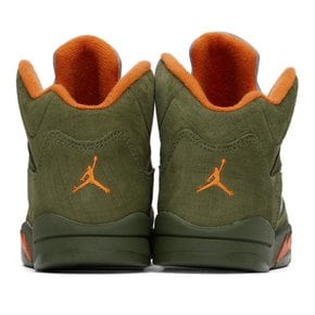 키즈 카키 에어 조던 5 레트로 리틀 키즈 스니커즈 Jordan 5 Retro 440889-308