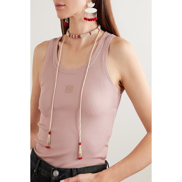 니나 비즈 글라스 코드 목걸이 46376663162986565