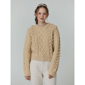 Grandma bell alpaca knit (Yellow)