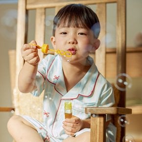 [태하 PICK]실크핏  보니 여름 반팔 카라 키즈 잠옷 세트