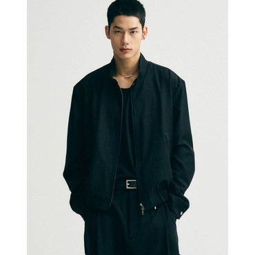 노이어 오버핏 울 헤링턴 자켓 (블랙) N24SJK01BK