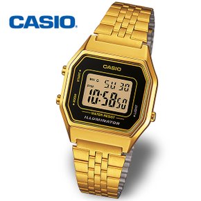 [정품] CASIO 카시오 LA680WGA-1DF 여성 전자 금장 메탈시계