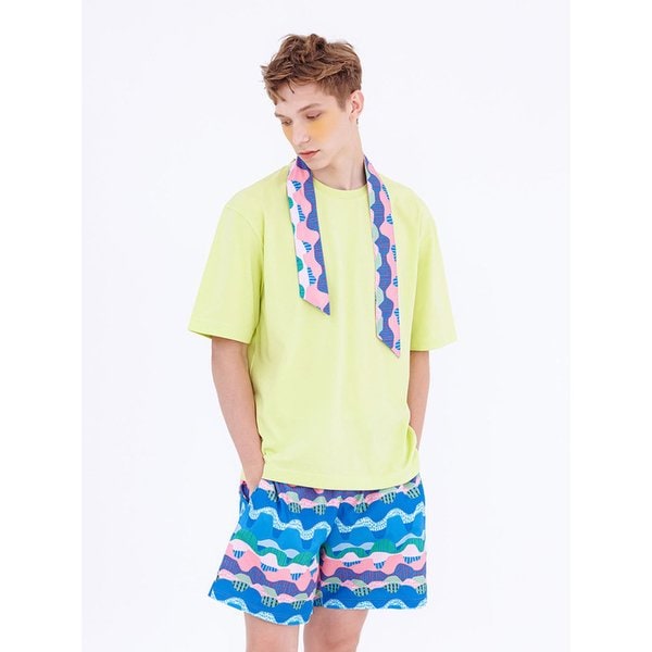 남자 바닷가산책 티셔츠 팬츠 셋업 SMKFA406