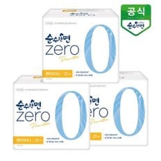 순수한면 생리대 제로 롱팬티라이너 20P x 3팩