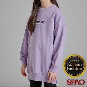 [최초가 29,900원]  [키즈] 여아 절개 롱 스웨트셔츠_SPMAB12KG6-T