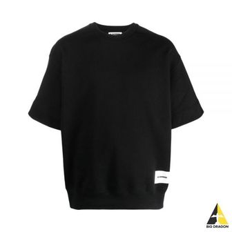 질샌더 질샌더 SWEATSHIRT SS (J47GC0110 J20039 001) (크루넥 반팔 스웨트셔츠) 77965179