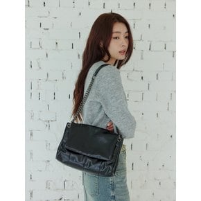 GLOSSY CHAIN SHOULDER BAG [BK]_LMABG50E0BK