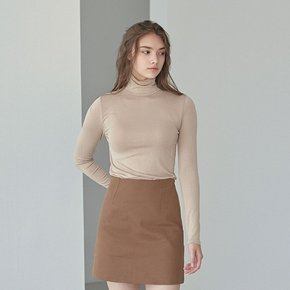 [YAN13] SLIM MINIMAL TURTLENECK_BEIGE