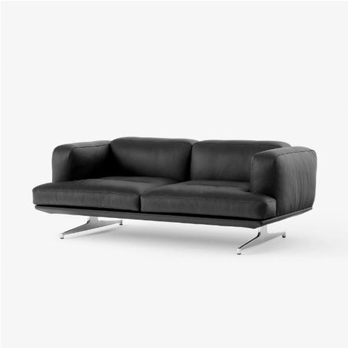 엑스투 [예약] 앤트레디션 Inland 2Seater Sofa / AV22 (Noble Black Leather/Polished Aluminium)