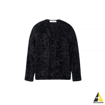 SEFR OSHO CARDIGAN - BLACK TECHNICAL MOHAIR (오쇼 가디건)