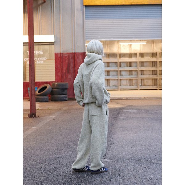 Teddy Wool Pants (Sand Beige)