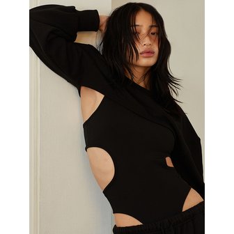 탑걸 CUT OUT HIGH WAIST TANK BODYSUIT_T316BS300