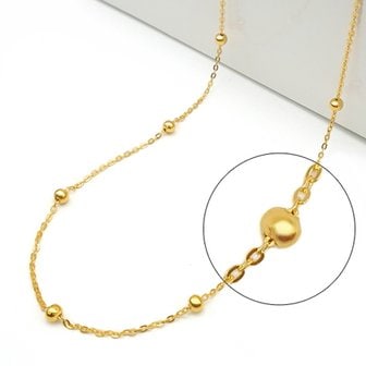 골드리카(Gold Rica) [골드리카]순금 볼 체인 목걸이 3.75g+18K잠금