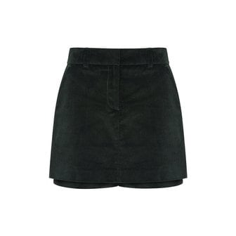 플레이부 CORDUROY LAYERED SKIRT PANTS_Deep Green