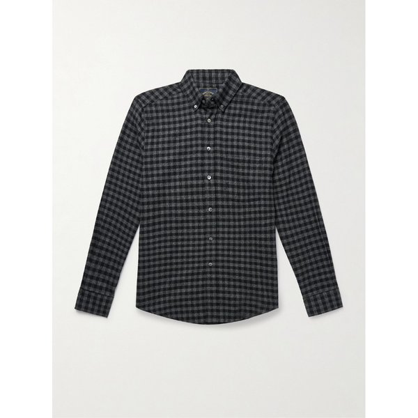 포르투기스 플란넬 로카 버튼다운 칼라 체크 코튼 플란넬 셔츠 46376663162911674