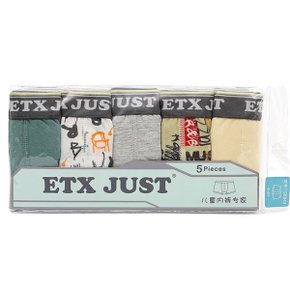 남아 주니어팬티 5종세트 8104 /사각팬티/남성/드로즈/아동팬티/남학생/청소년/남자/속옷/면/주니어속옷