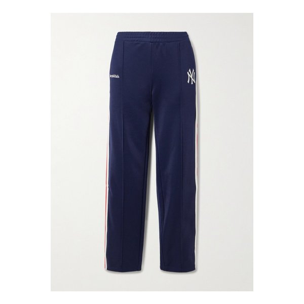 뉴욕 양 세리프 스트라이프 자수 저지 트랙 팬츠 네이비 1647597360171146
