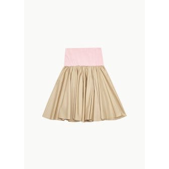 샵아모멘토 기마구아스 24FW SAYI SKIRT, BEIGE/PINK