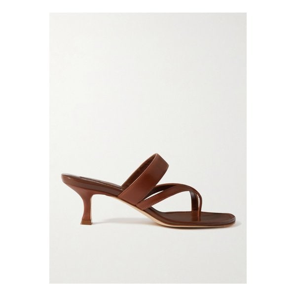 수사 가죽 샌들 50mm 탠 브라운 1647597328151087