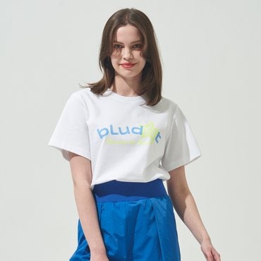 BLUDOT 아트워크 프린팅 반팔 티셔츠_WB