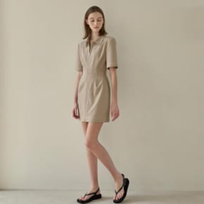 나인 (Z-OP-6035)GRETA FRONT OPEN ZIP-UP DRESS (OP-6035)