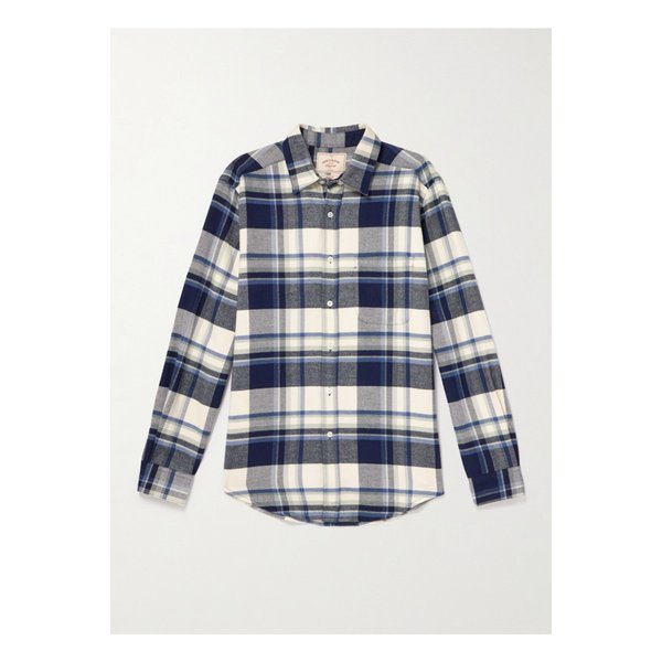 포르투기스 플란넬 벡 체크 코튼 셔츠 46376663162911700
