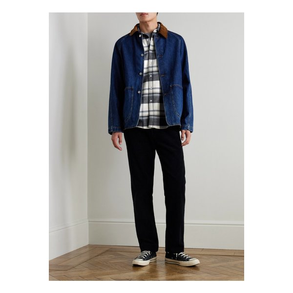 포르투기스 플란넬 벡 체크 코튼 셔츠 46376663162911700