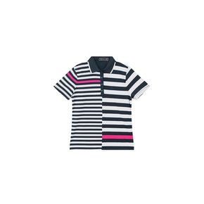 G4LS22K03-TWLT  여성 골프웨어 Bold Stripe Polo T-Shirts