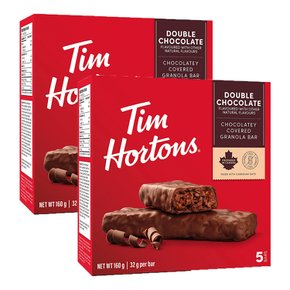 Tim Hortons 팀 홀튼 더블 초콜릿 그래놀라 바 피넛프리 5개 2팩