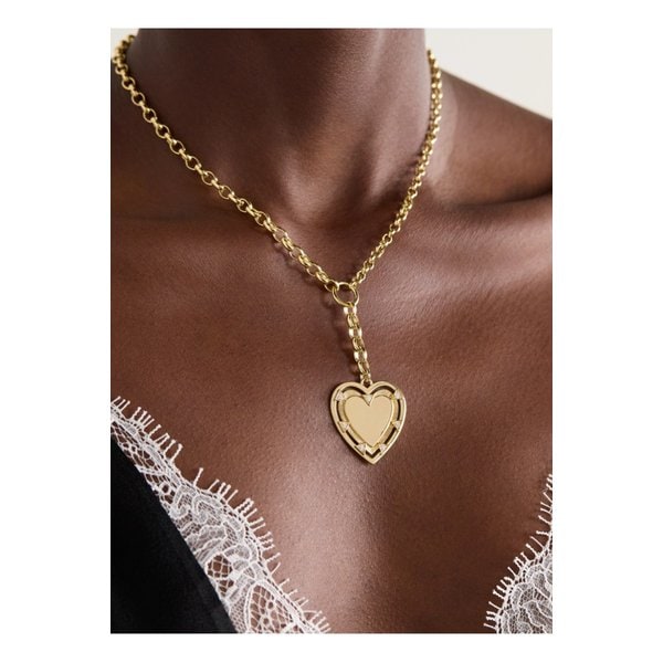 파운드레 하트 토큰 러브 18K 골드 다이아몬드 목걸이 1647597345498026