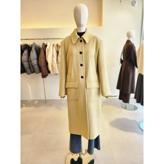 JJ지고트 [여주점] [JJ 지고트] 여성 플랩 포켓 H라인 롱 울 코트 GNCP0CTJ2