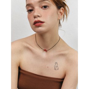 Candy Leather Choker.(2color)