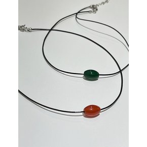 Candy Leather Choker.(2color)