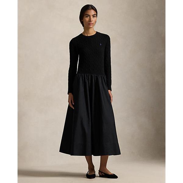 여성 하이브리드 케이블 스웨터 드레스(WMPODRSNFA20997001)