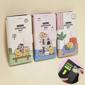 갤럭시S25 S24 S23 S22 카카오프렌즈 춘식이 오디너리데이 다이어리 카드 지갑 휴대폰 케이스