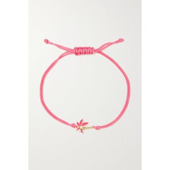 YVONNE LEON PARIS 이본 레옹 9캐럿 골드 코듀로이 에나멜 다이아몬드 팔찌 13452677153141166