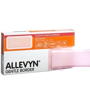 알레빈 Gentle Border 10cmX20cm 10매입 드레싱밴드