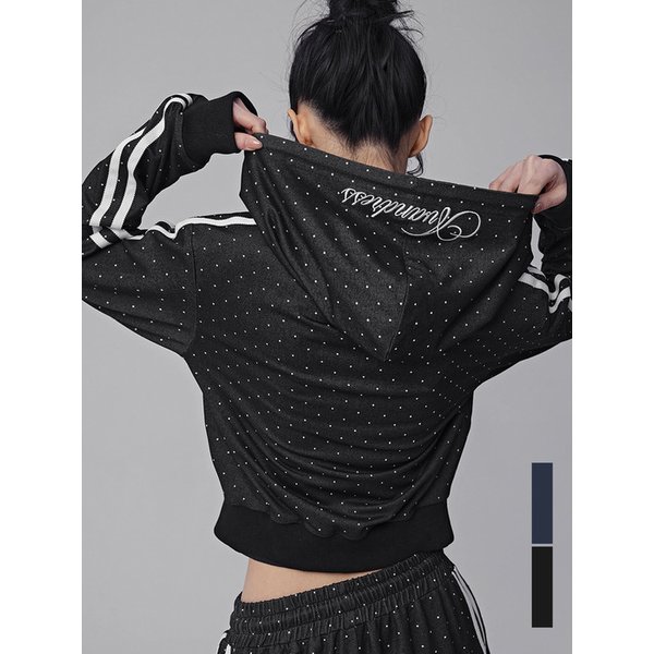 티니 도트 트랙 후드 집업_2Colors